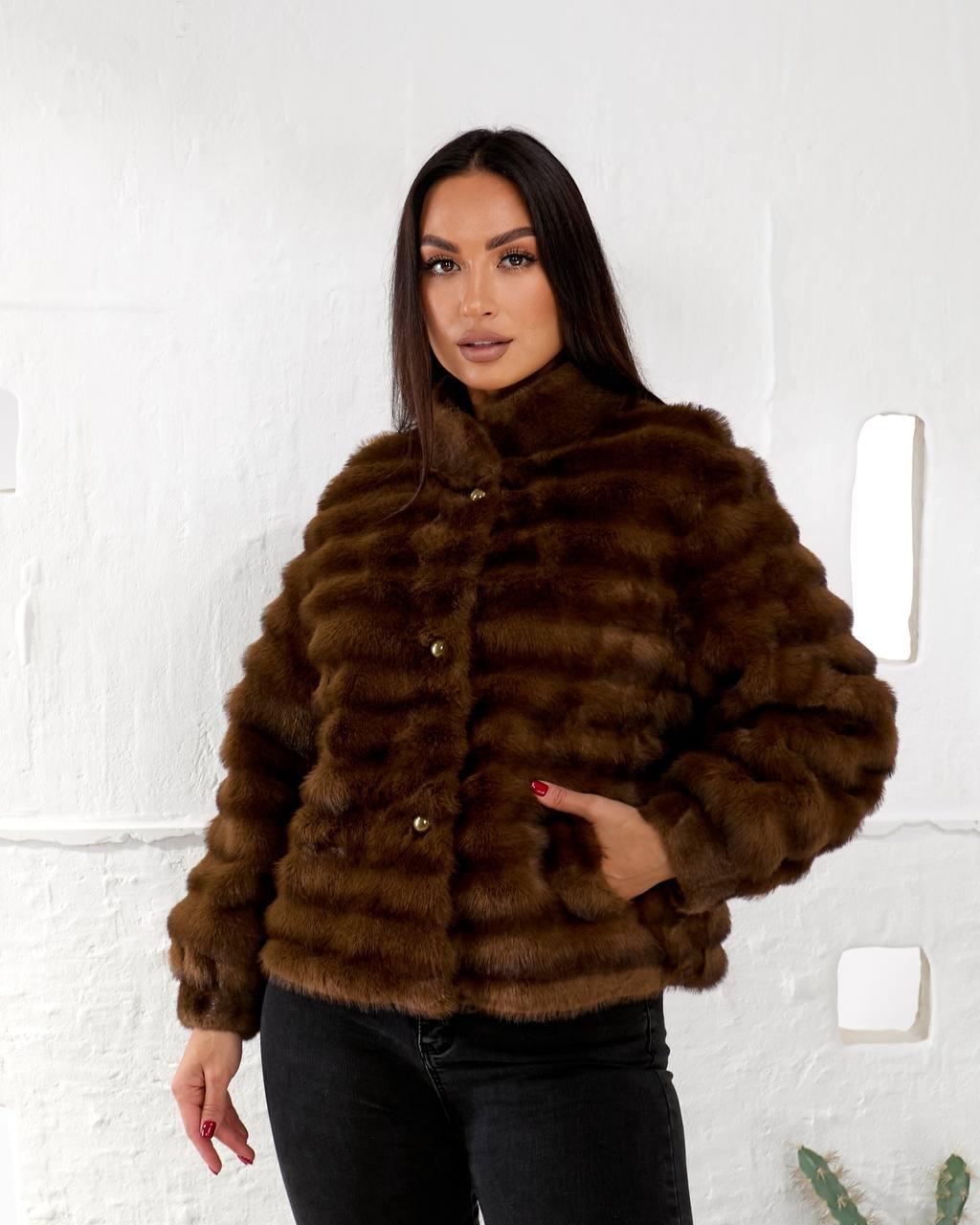 Жіноча Еко Шуба Штучна Норка 46-54 (альп 1700), фото 1