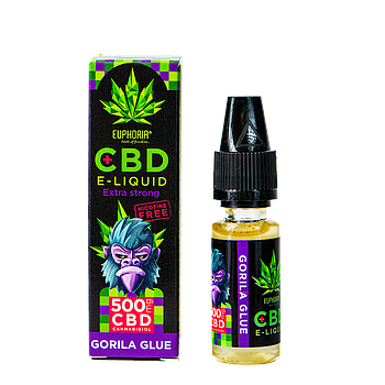 🌿 Рідина для заправки Euphoria Gorilla Glue | 500 мг CBD | 10 мл