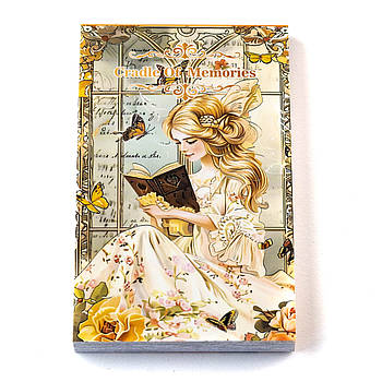 Вінтажна книга з папером для скрапбукінгу Колиска спогадів 50 листів KRK032