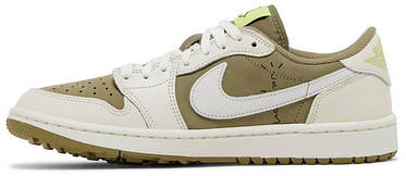 Кросівки Nike Jordan 1 Retro Low Golf Travis Scott Neutral Olive - FZ3124-200, фото 2