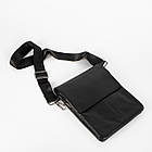 Чоловіча сумка з натуральної шкіри з клапаном, середня, фото 4