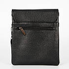 Чоловіча сумка з натуральної шкіри з клапаном, середня, фото 8