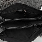 Чоловіча сумка з натуральної шкіри з клапаном, середня, фото 9