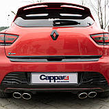 Рено Кліо *2012+2020 Накладка на задній бампер RENAULT CLIO IV Матеріал Матовий Пластик Туреччина Premium, фото 9