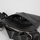 Чоловіча сумка з натуральної шкіри без клапана, велика, фото 6