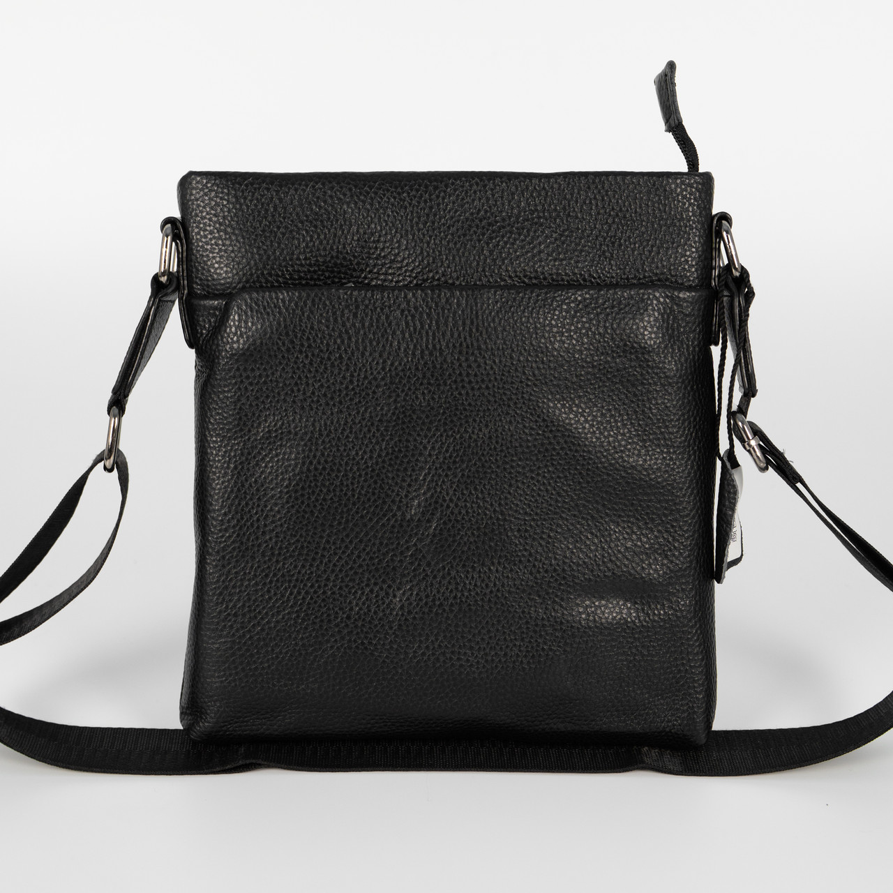 Чоловіча сумка з натуральної шкіри без клапана, велика, фото 1