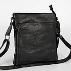 Чоловіча сумка з натуральної шкіри без клапана, велика, фото 2