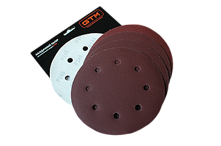 GTM Шліфкруг з отв. 180мм Р-80, липучка, (5шт.) для шліфмаш. SZS-180L (жираф)