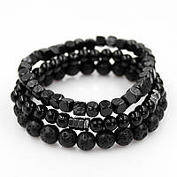 Набір браслетів з вулканічного каменю (3 шт.) 372006