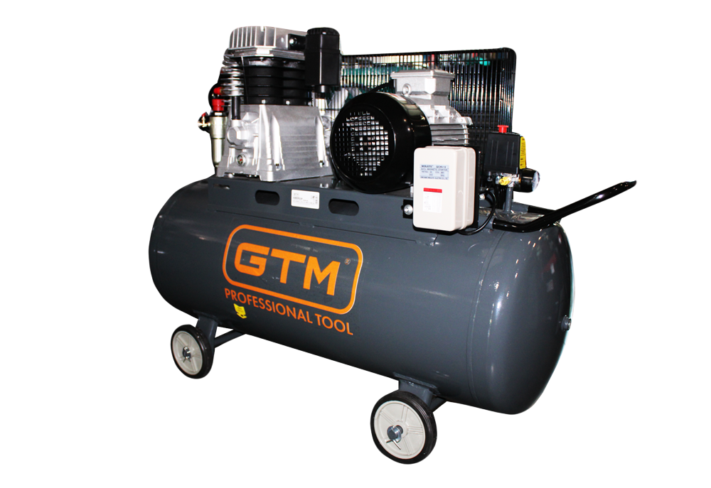 GTM Компресор рес-200л 760/600л/хв 4кВт 10бар 380В 2 циліндри, фото 1