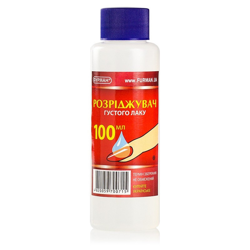 Розріджувач загуслого лаку ФУРМАН 100 млмл., фото 1