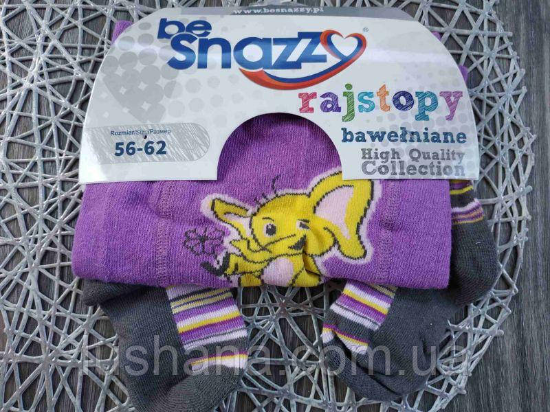Дитячі бавовняні колготи be snazzy на дівчинку р.56-62, фото 1