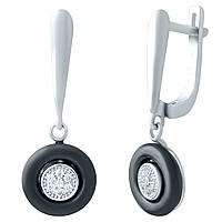 Срібні сережки Proba з керамікою (1154397)