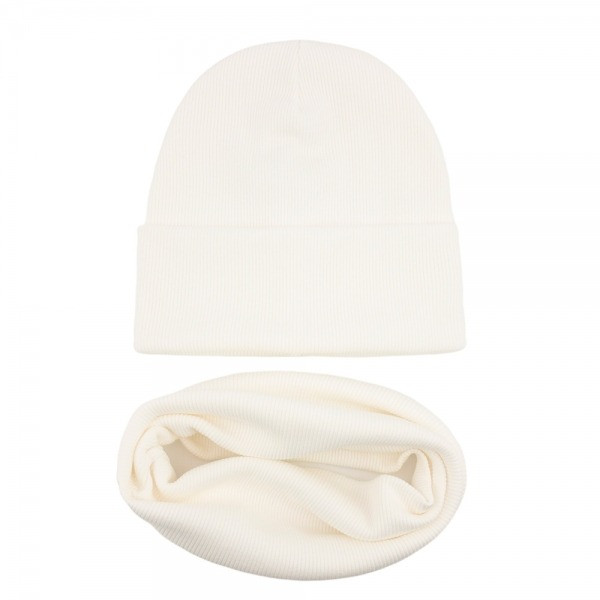 Шапка зі снудом Luxyart унісекс розмір 50-60 білий (TL-314)