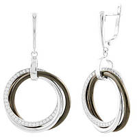 Срібні сережки Proba з керамікою (1524169)