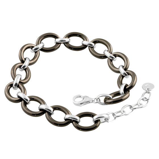 Срібний браслет Proba з керамікою, вага виробу 13,1 г (1526088) 1820 розмір, фото 1