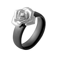 Срібне кільце Proba з керамікою, вага виробу 5,68 г (1540206) 16 розмір