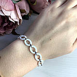 Срібний браслет Proba з керамікою, вага виробу 13,52 г (1553992) 1720 розмір, фото 3