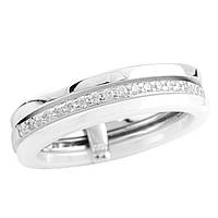 Срібне кільце Proba з керамікою, вага виробу 4,87 г (1577196) 17.5 розмір