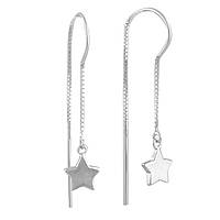 Срібні сережки Proba без каменів (1584026)