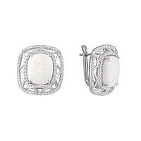 Срібні сережки Proba з опалом 4.238ct (2085645)