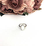 Срібне кільце Proba з опалом 1.35ct, вага виробу 3,19 г (2085737) 17.5 розмір, фото 2