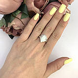 Срібне кільце Proba з опалом 1.35ct, вага виробу 3,19 г (2085737) 17.5 розмір, фото 3