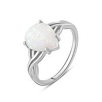 Срібне кільце Proba з опалом 1.373ct, вага виробу 2,41 г (2085744) 19 розмір