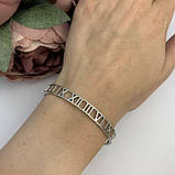 Срібний браслет Proba з без каменів, вага виробу 12,16 г (2086277) 18 розмір, фото 3