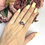 Срібне кільце Proba з аметрином nano 1.7ct, вага виробу 2,74 г (2088394) 17.5 розмір, фото 3