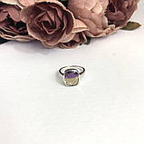 Срібне кільце Proba з аметрином nano, вага виробу 3,67 г (2088721) 18.5 розмір, фото 2