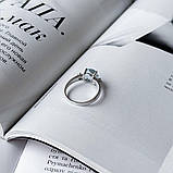 Срібне кільце Proba з натуральним топазом 2.362ct, вага виробу 2,97 г (2089407) 18 розмір, фото 3