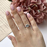 Срібне кільце Proba з натуральним топазом 2.362ct, вага виробу 2,97 г (2089407) 18 розмір, фото 6