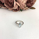 Срібне кільце Proba з натуральним топазом 2.088ct, вага виробу 3,86 г (2089476) 18.5 розмір, фото 2