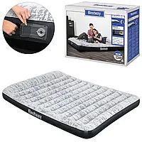 Надувний велюровий Матрац Ліжко з вбудованим електронасосом Bestway (67836)