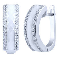 Срібні сережки Proba з керамікою (1886083)