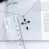 Срібне кольє Proba з натуральним сапфіром 1.152ct, вага виробу 3,88 г (2167631) 450500 розмір, фото 4