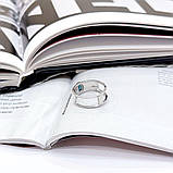 Срібне кільце Proba з топазом Лондон Блю 0.32ct, вага виробу 4,03 г (2167709) 17.5 розмір, фото 4