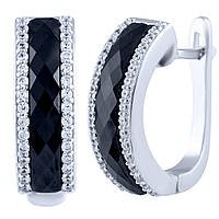 Срібні сережки Proba з керамікою (1886090)