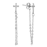 Срібні сережки Proba без каменів (2094395)