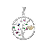 Срібна підвіска Proba з фіанітами (2094487)