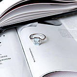 Срібне кільце Proba з натуральним топазом 2.13ct, вага виробу 2,85 г (2167808) 17.5 розмір, фото 2