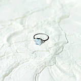 Срібне кільце Proba з натуральним топазом 2.13ct, вага виробу 2,85 г (2167808) 17.5 розмір, фото 7