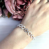 Срібний браслет Proba з керамікою, вага виробу 11,44 г (1909607) 1720 розмір, фото 3