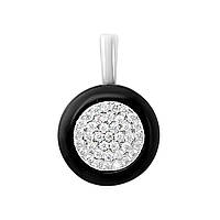 Срібна підвіска Proba з керамікою, фіанітами (60002089)
