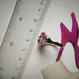 Срібне кільце Proba з натуральним рубіном 4.235ct, вага виробу 4,2 г (2187905) 17.5 розмір, фото 4