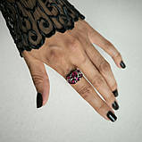 Срібне кільце Proba з натуральним рубіном 4.235ct, вага виробу 4,2 г (2187905) 17.5 розмір, фото 6