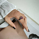 Срібне кільце Proba з натуральним рубіном 4.235ct, вага виробу 4,2 г (2187905) 17.5 розмір, фото 7