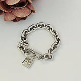 Срібний браслет Proba з без каменів, вага виробу 26,01 г (2096559) 18 розмір, фото 2