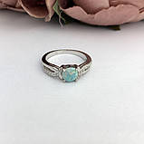 Срібне кільце Proba з опалом 0.373ct, вага виробу 3,02 г (2097617) 18 розмір, фото 2